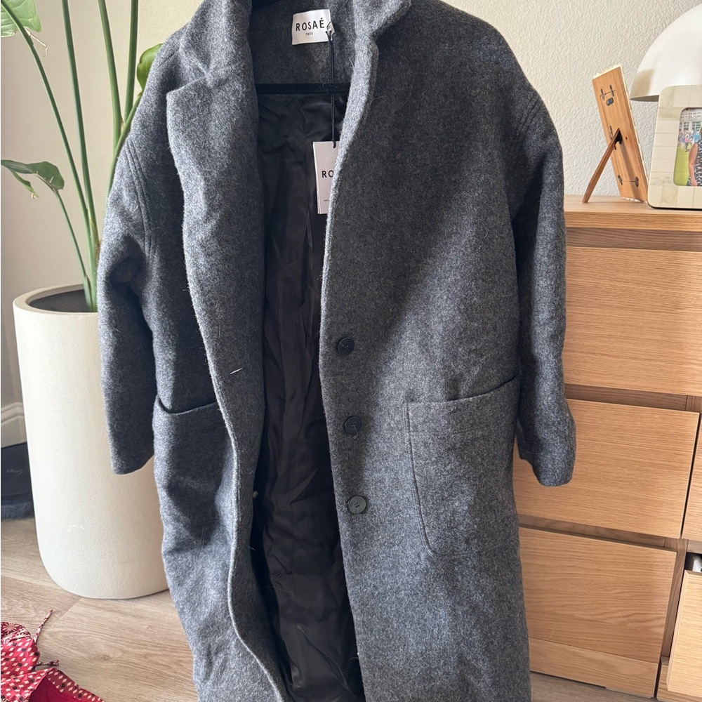 Gray wool coat